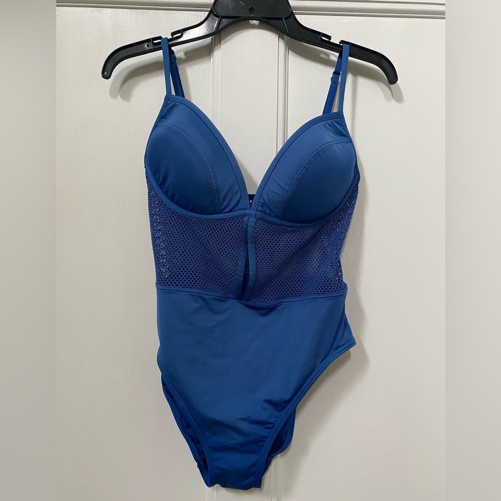 Cobalt Blue One-Piece Swimsuit - Picture 2 of 8